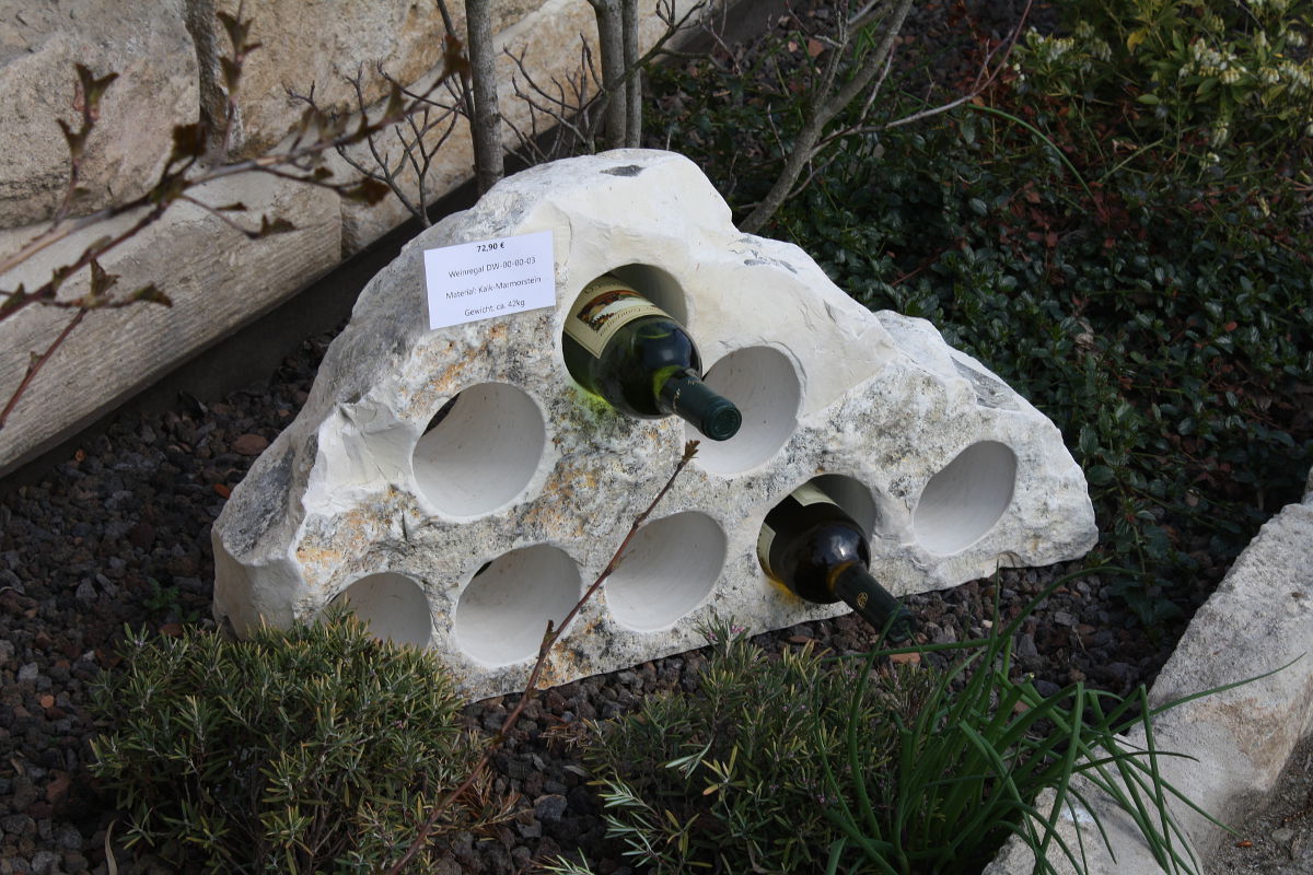 Weinregal Flaschenhalter aus Naturstein DW-00-00-03