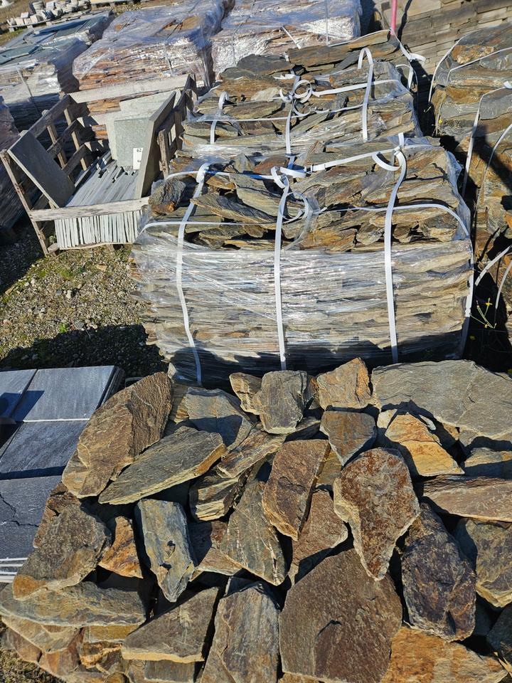 schieferplatten braun schwarz Schieferplatten Polygonal braun schwarz