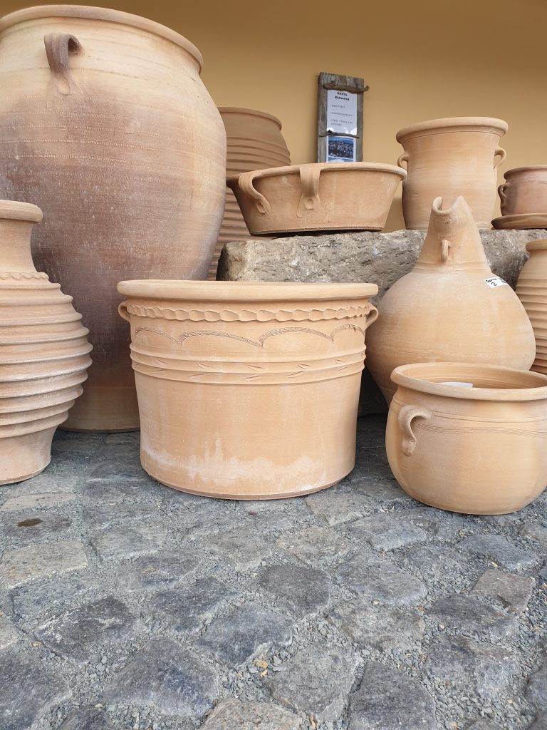 Kreta Keramik Pflanztopf ca. 35cm hoch KT006A
