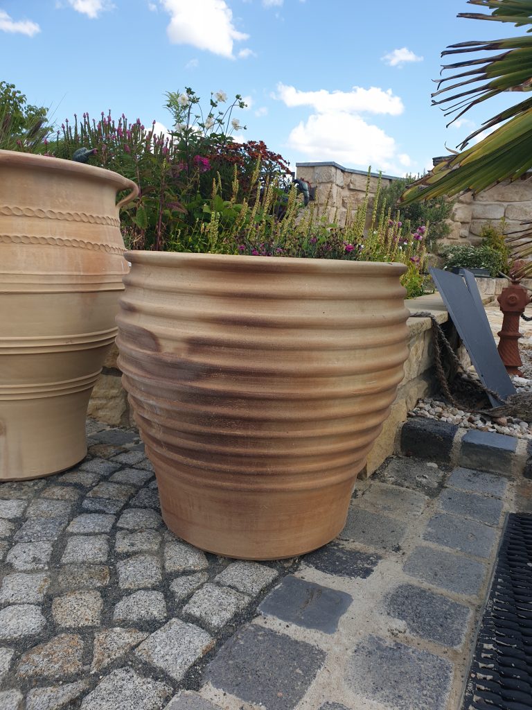 Kreta Keramik Pflanztopf ca. 62cm hoch KT063B - Naturstein Centrum LPM