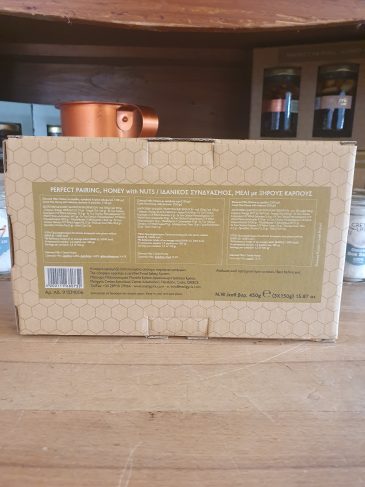 Geschenkverpackung Honig mit Walnüssen Mandeln und Pistazien aus Kreta