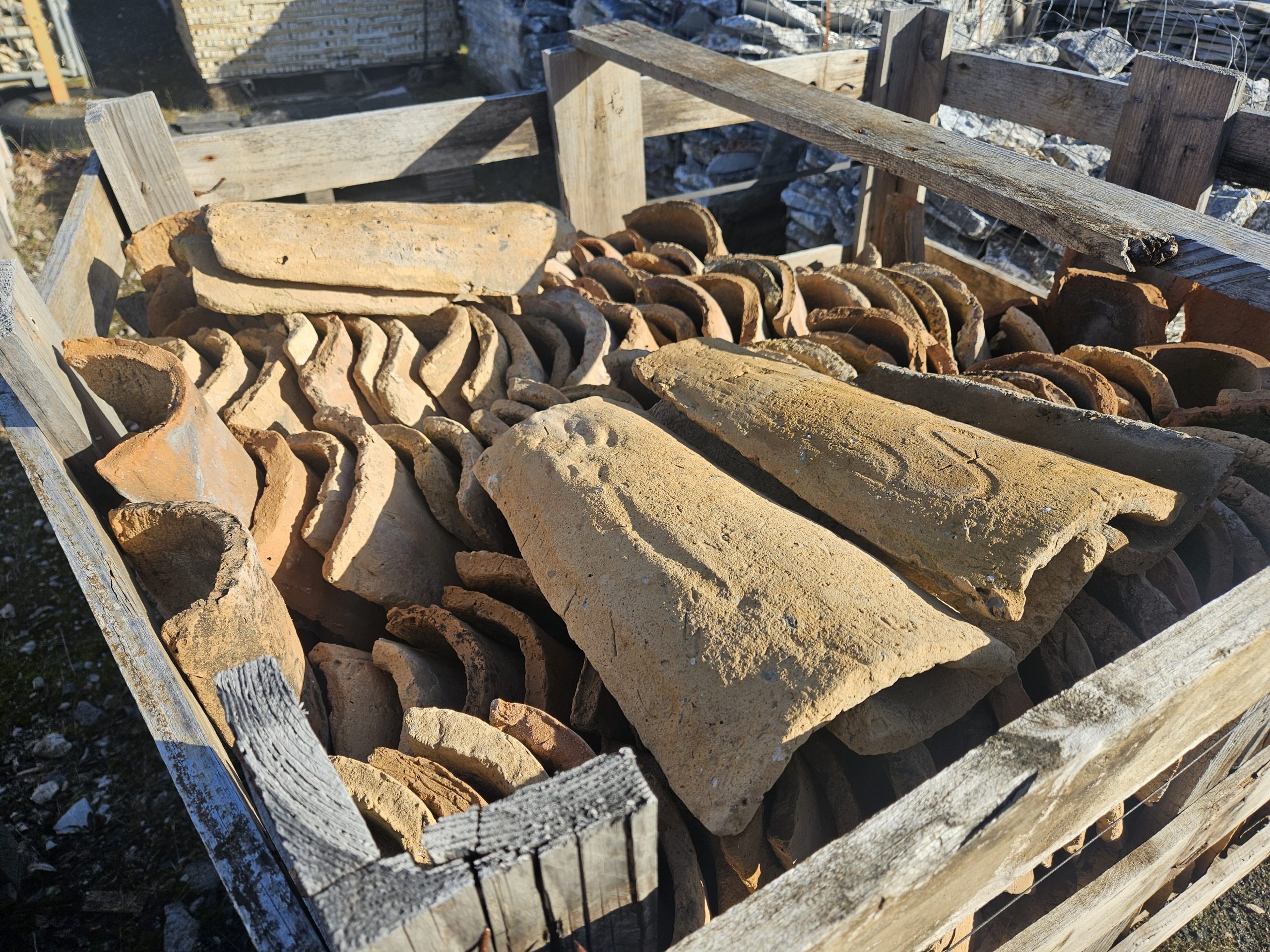 mediterrane-rustikale-dachziegel Antike mediterrane Dachziegel