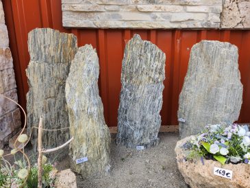 Gneis Glimmerstein Holzstein Woodstone Findling Größe ca. 70 - 90cm