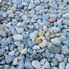 Quarzkies 16 32 blau grau gelb