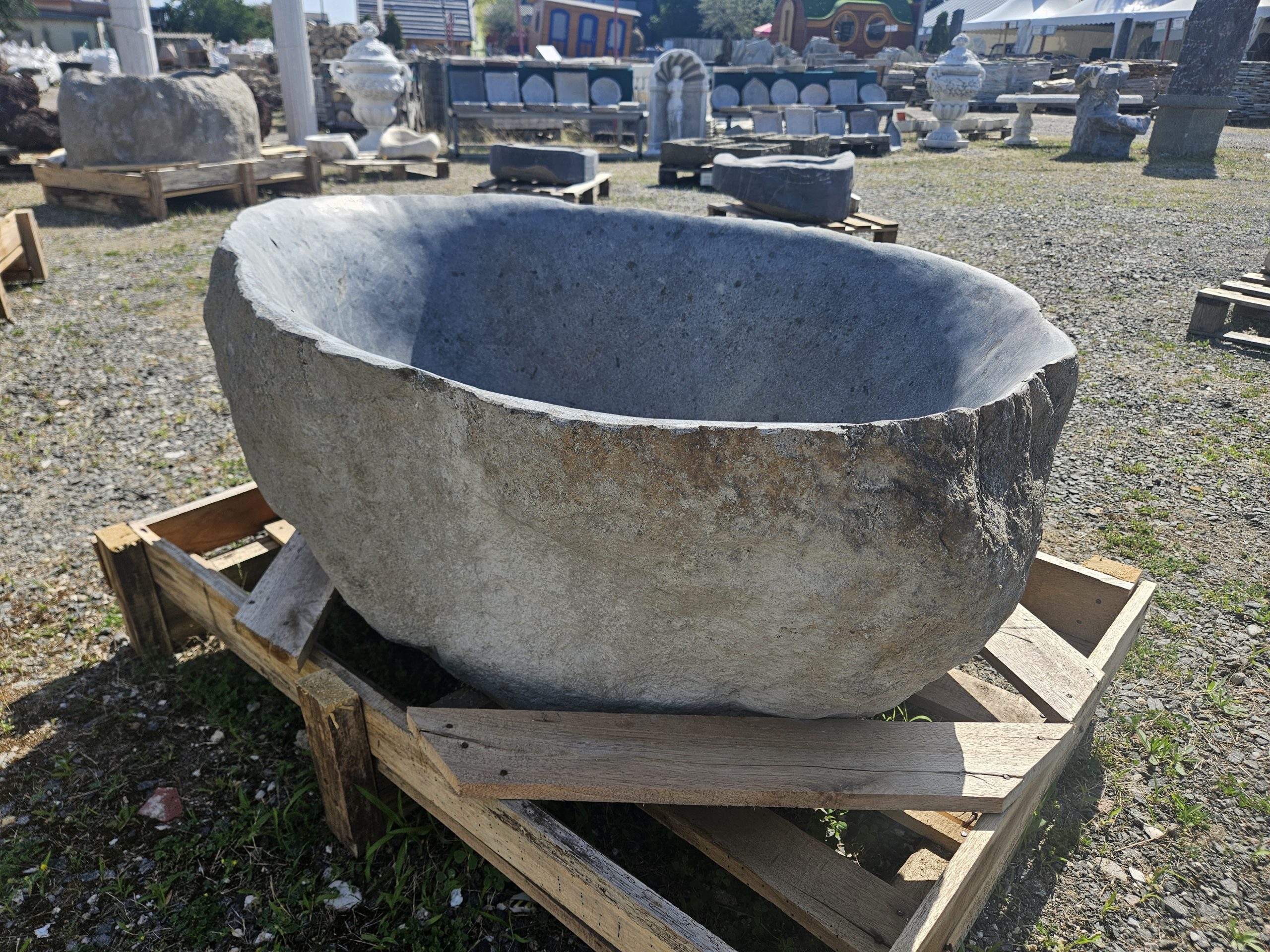 Findling Wasserbecken anthrazit Findling Wasserbecken anthrazit