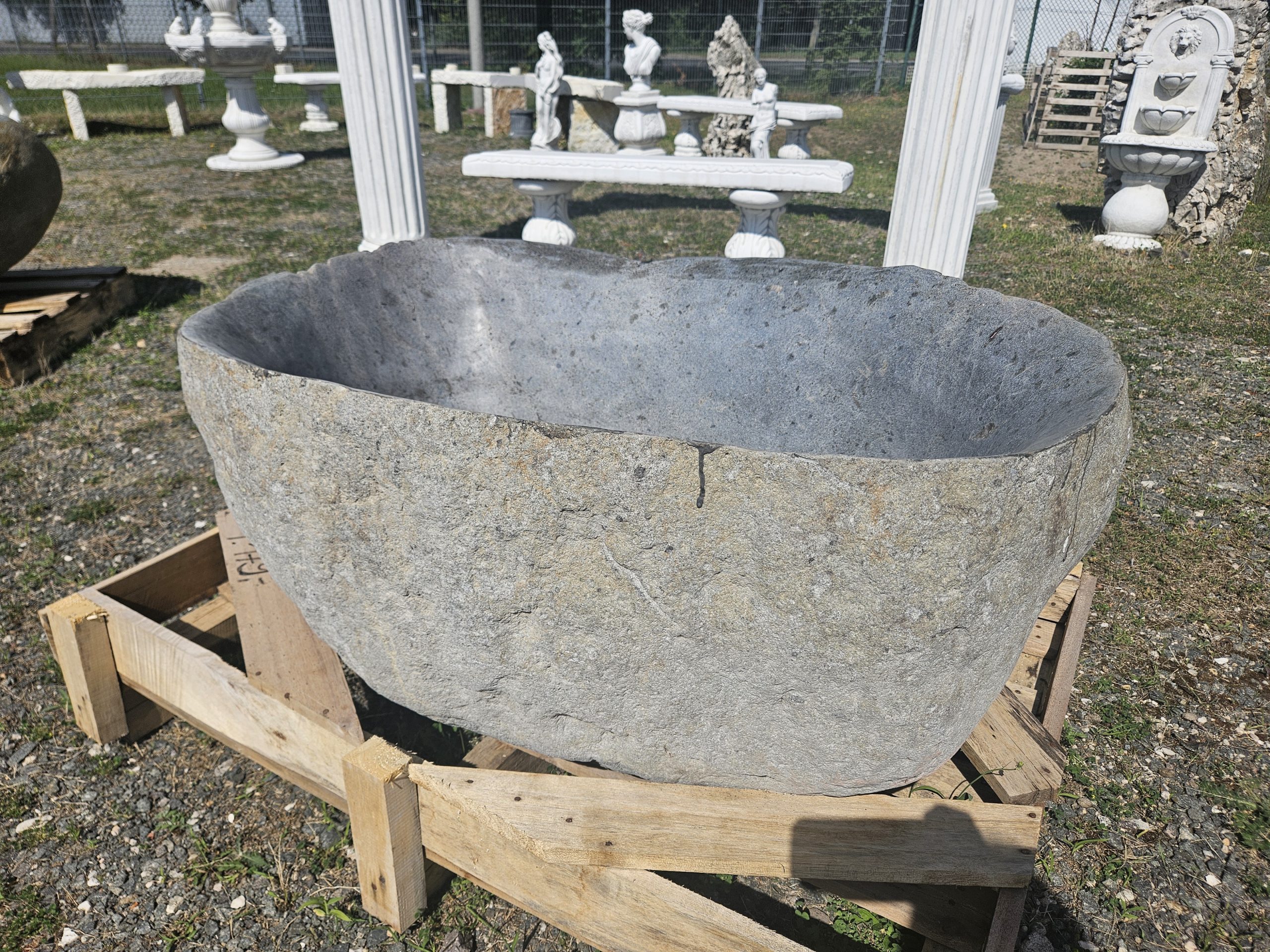 Findling Wasserbecken anthrazit Findling Wasserbecken anthrazit