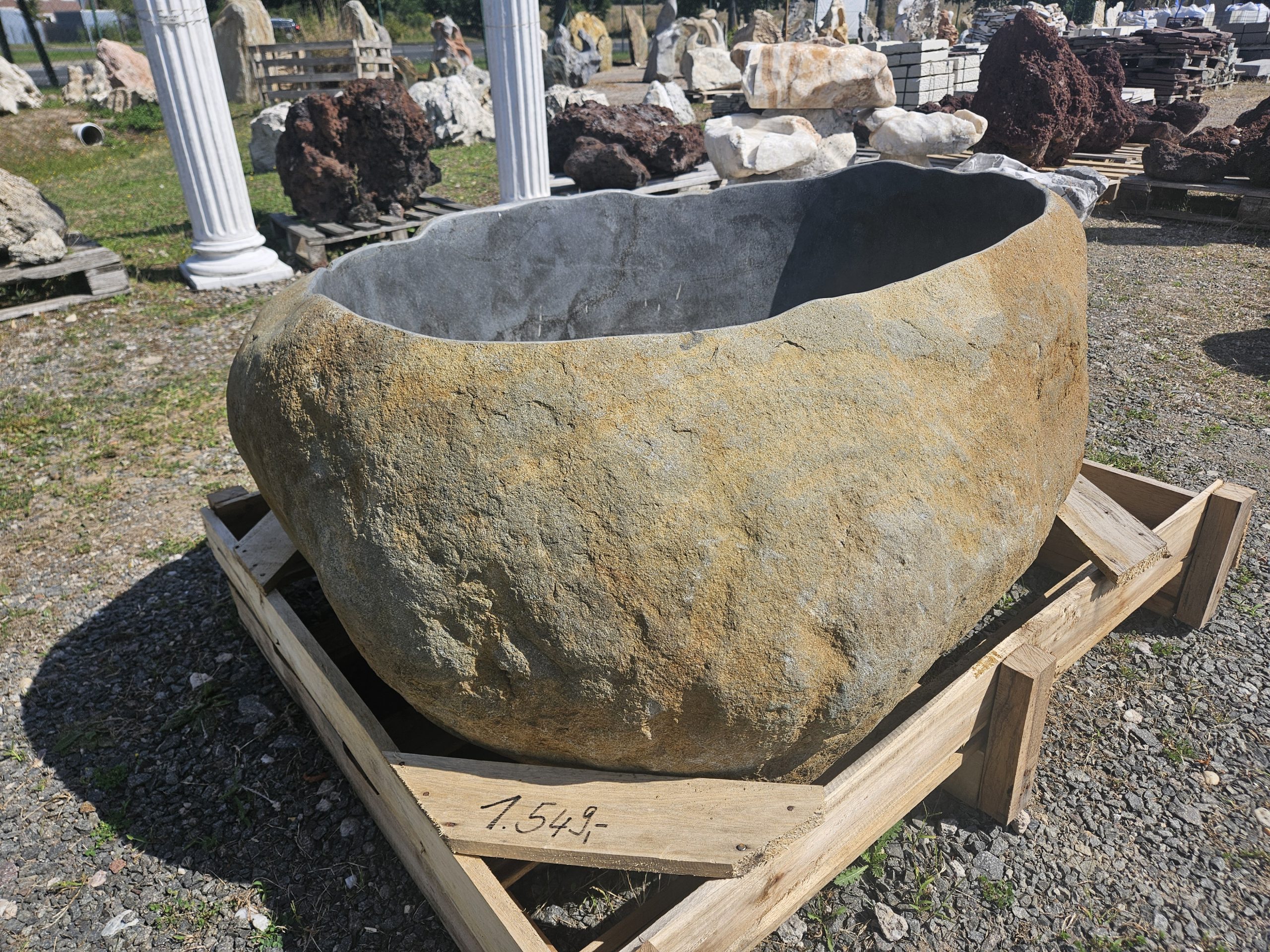 Findling Wasserbecken Findling Wasserbecken