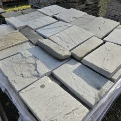 Terrassenplatten Sandstein grün blau braun