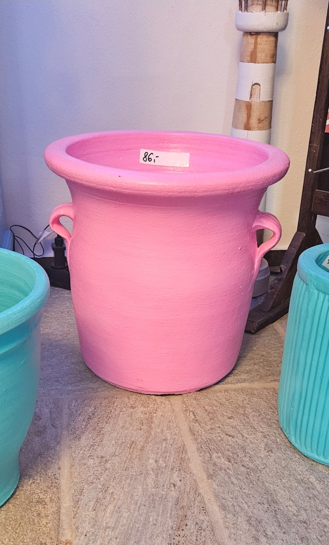pflanztopf-keramik-pink Pinker Keramik Pflanztopf ca 38cm hoch