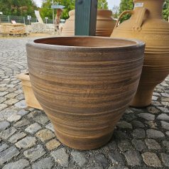 Brauner Keramik Pflanztopf
