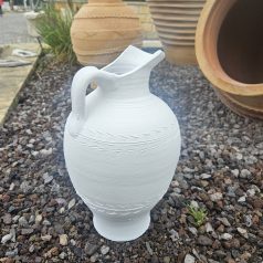 Weiße Karaffe Keramik Vase